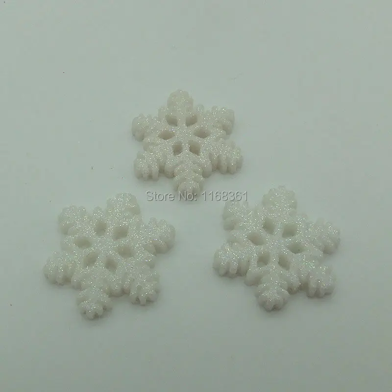 1 шт./лот полимерные снежинки с плоской задней стороной 21 мм кабошоны скрапбукинг