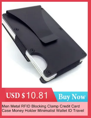 Metal Steel Skin Money Cash Clips Sollid Thin With Credit Card Holder Men Clamp Minimalist Convenient Wallet For Stainless Clip
