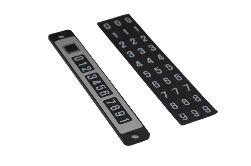 Автомобильный Стайлинг, Черная магнитная Табличка с номером телефона карта автомобильной временной парковки на присоске, автомобильная наклейка с номером, универсальный лист