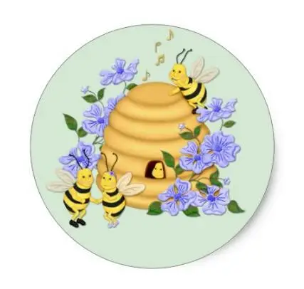 

1.5inch Bee Dance Classic Round Sticker