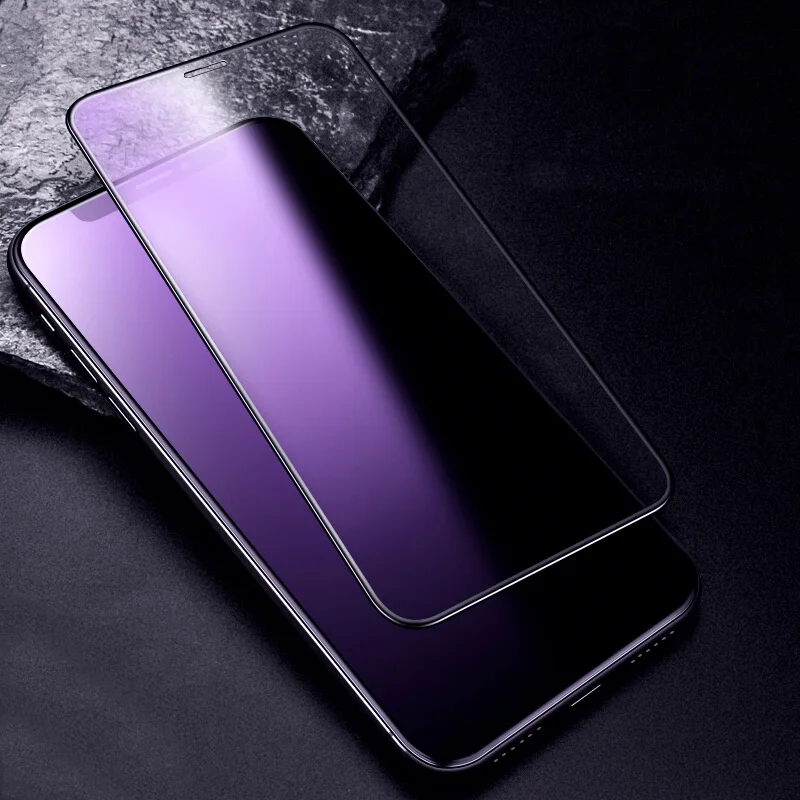 2.5D матовый анти синий отпечаток пальца закаленное стекло для Apple iPhone XS X 8 7 6 6s Plus