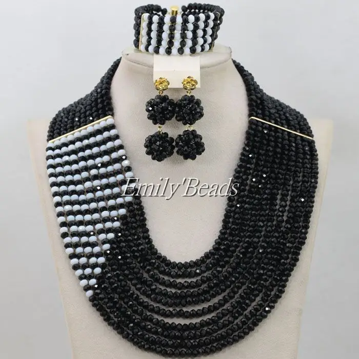 Женский свадебный ювелирный комплект из колье и серёг AIJ478 | Украшения аксессуары