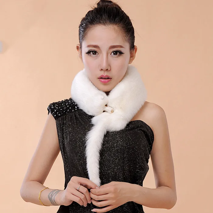 MIARA.L mink fox fur scarf mink fur scarf children and women fur festival gifts winter gifts