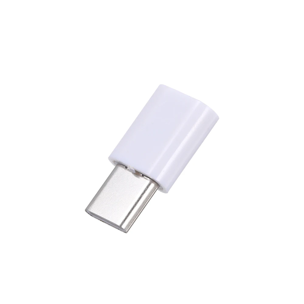 Черный/белый кабель адаптер Micro USB к Type C универсальный конвертер разъем для iOS Huawei