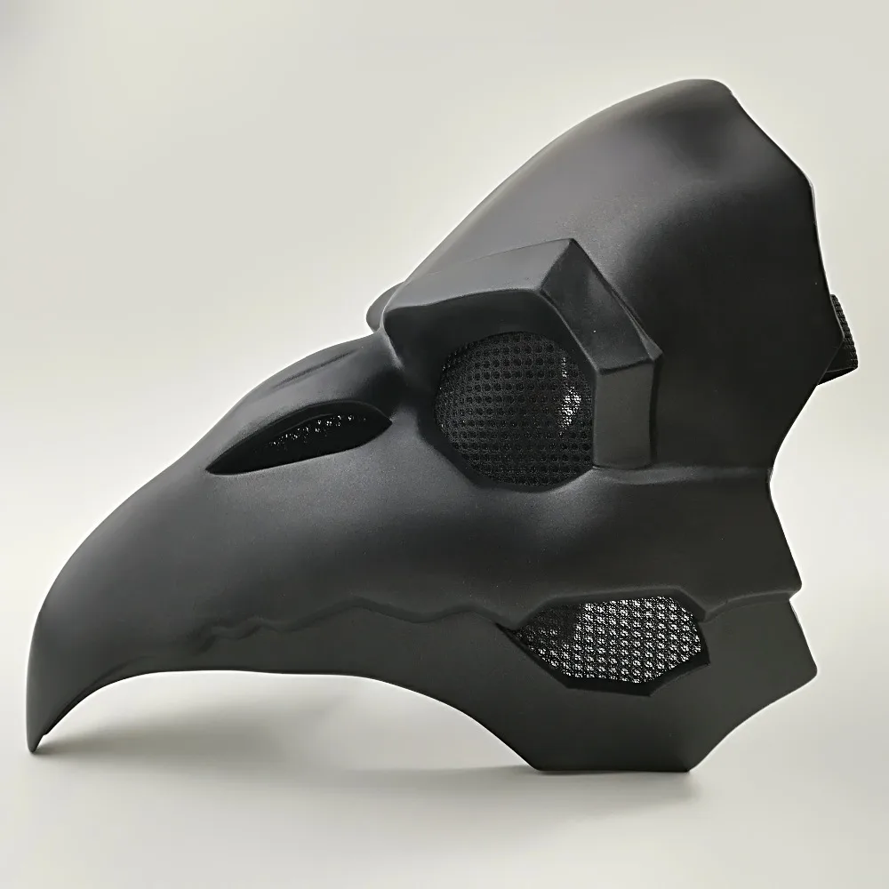 Прямая поставка ПВХ Тип панк маска ворона жнец Nevermore кожа маски жнец маска Чумного доктора птицы длинный нос панк ворона Ретро Рок