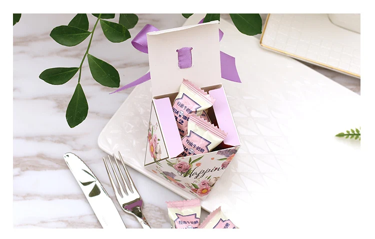 Лидер продаж Мрамор алмаз Бумага конфеты коробки, свадебные сувениры Baby Shower вечерние поставки, бонбоньерка для спасибо Рождественский подарок коробка