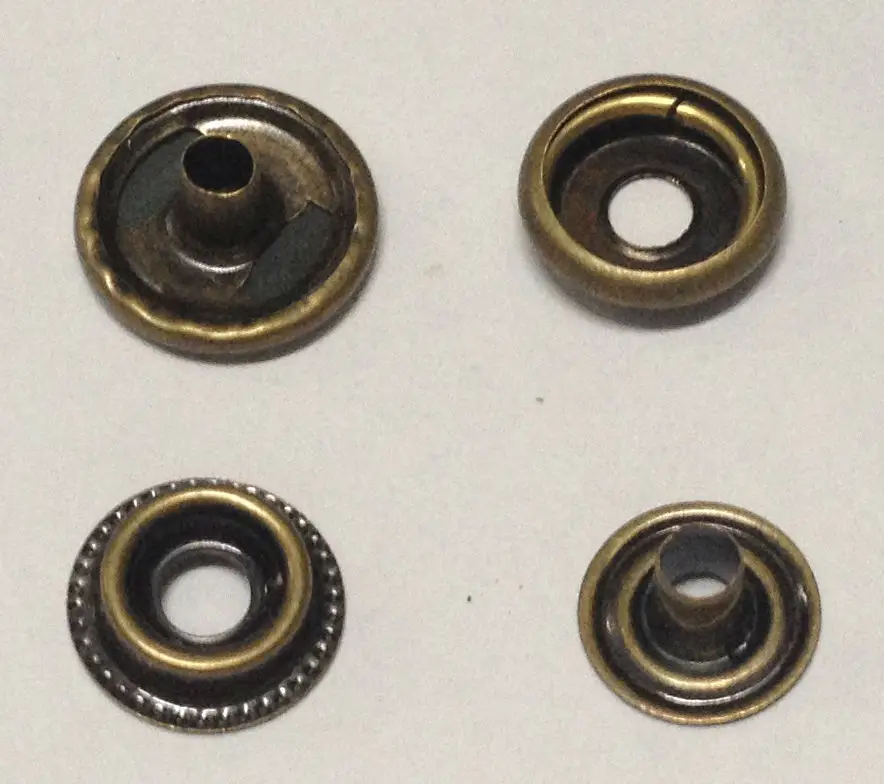 100 набор металлических кнопок с защелкой кнопки инструмент для ручной установки