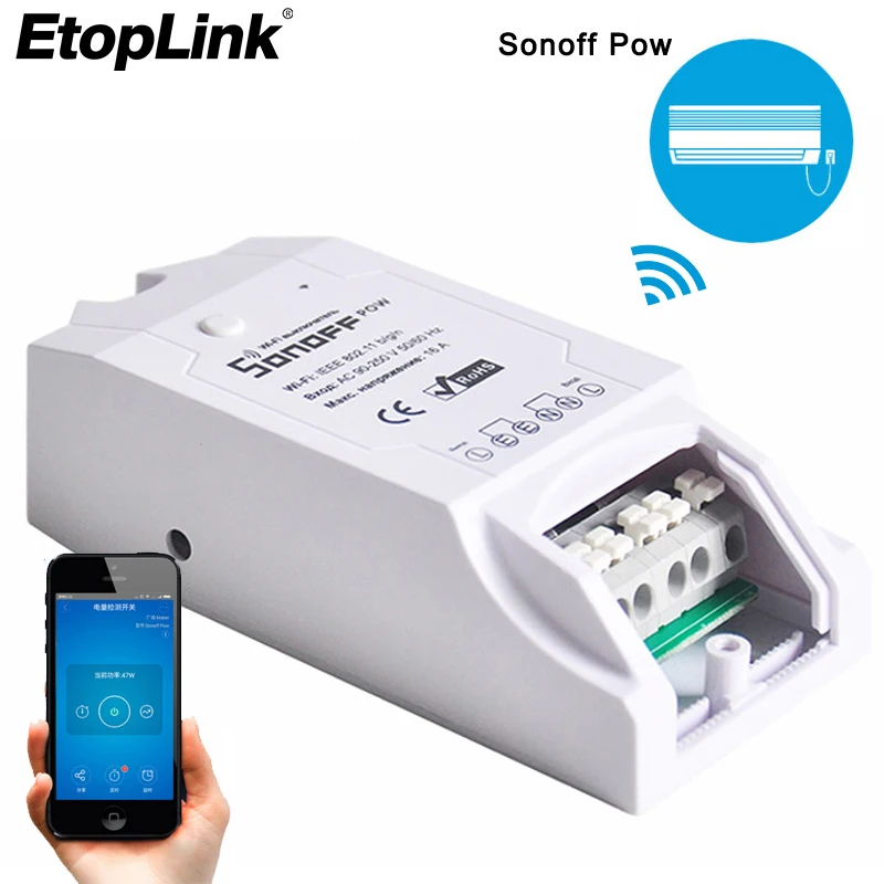 Itead Sonoff Pow измерение энергопотребления Wifi умный выключатель устройство