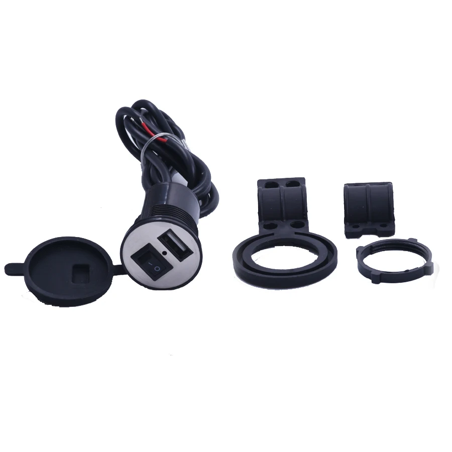 Автомобильный Универсальный водонепроницаемый адаптер питания 12 В до 5 1 А для