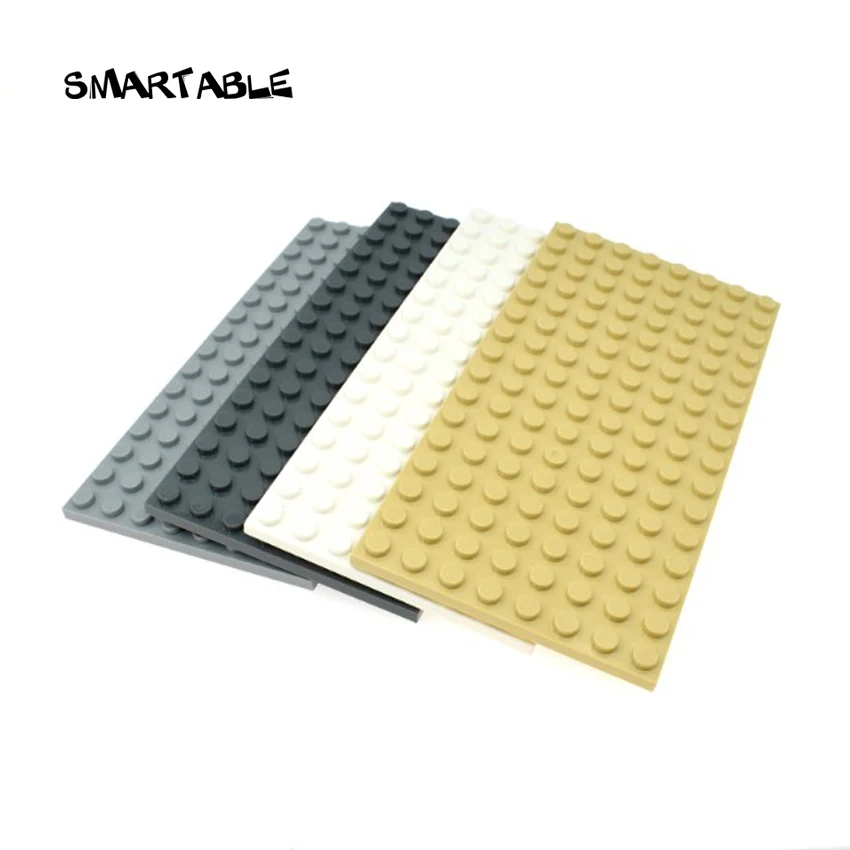Строительный блок Smartable Plate 8X16 MOC, детали, игрушки для детей, развивающие креативные совместимые с основными брендами 92438, городские игрушки 6 шт./лот