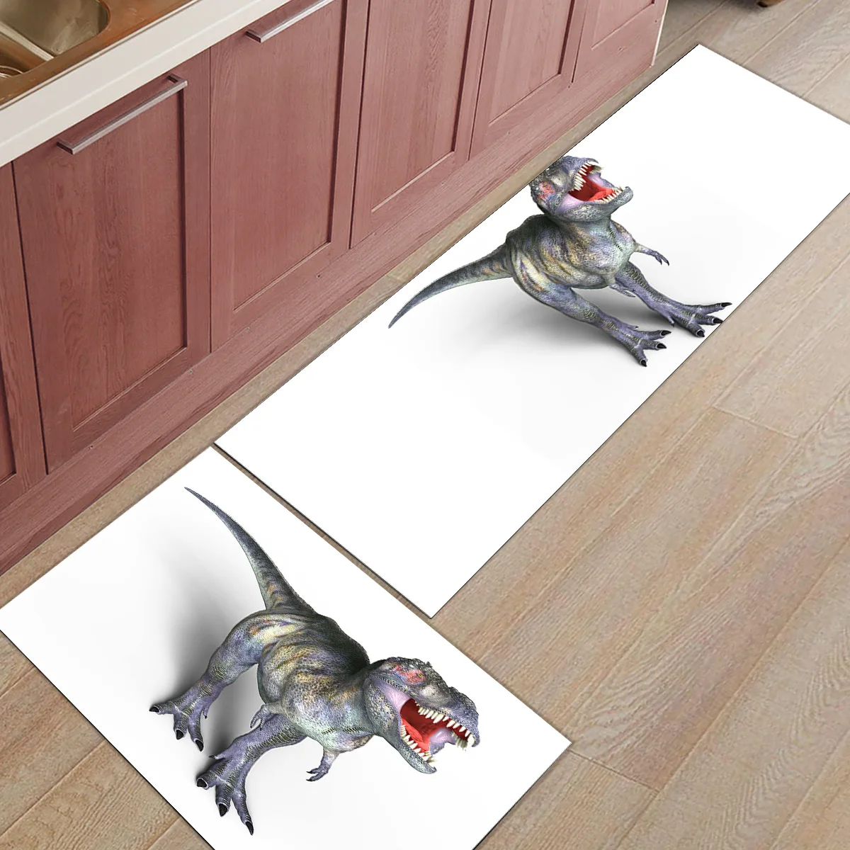 2 шт./компл. с принтом в виде динозавров для мальчиков коврик вход передняя дверь