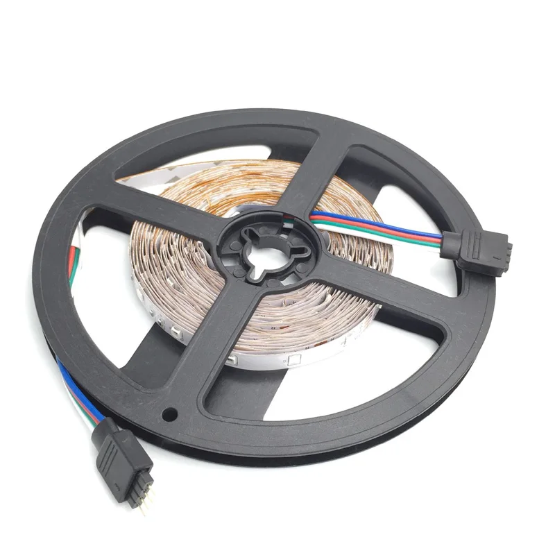 Цветная (RGB) 3528 SMD 60 светодиодный/м светодиодный полосы светильник + 24key пульт