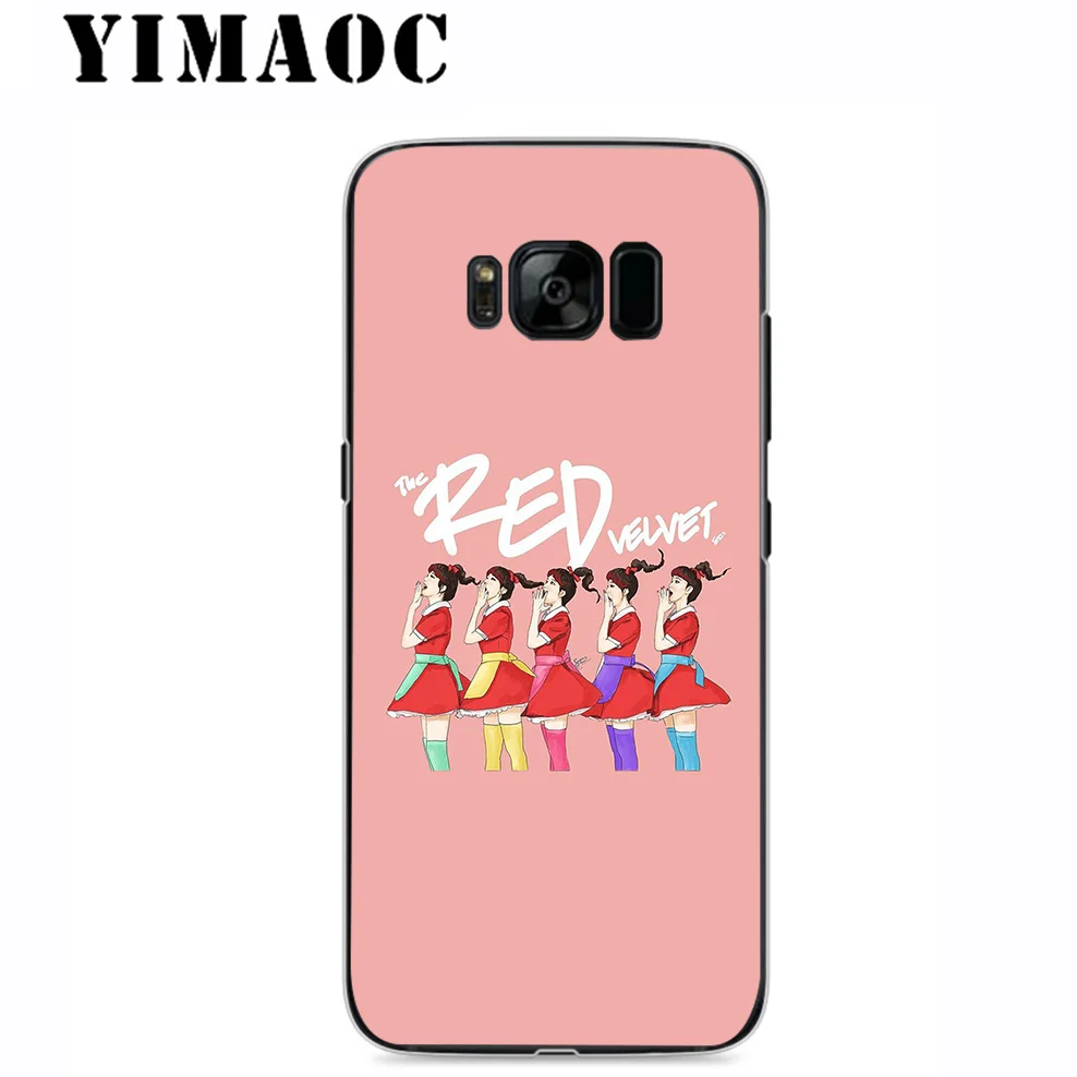 Yimaoc в звездочку красное бархатное K поп Мягкий силиконовый чехол для samsung Galaxy A5 A6