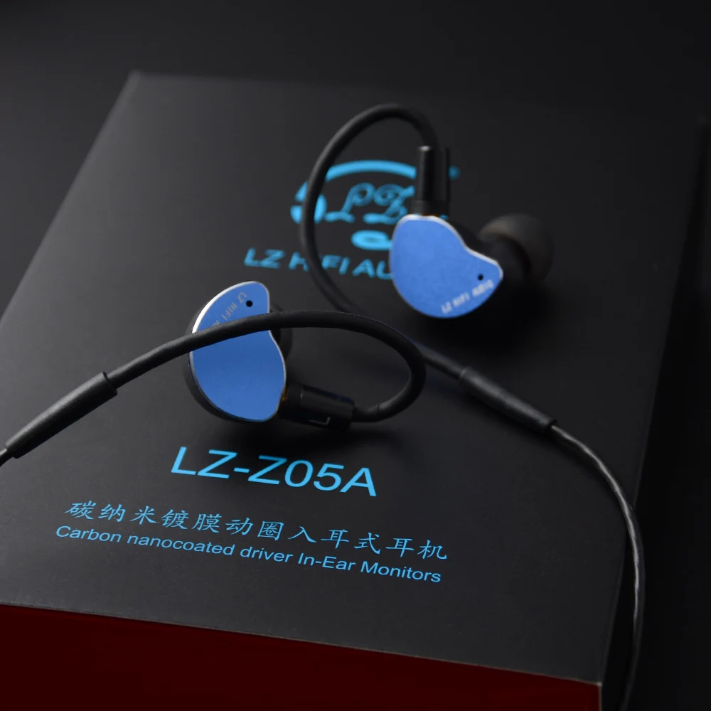 LZ Z05A наушники в ухо динамический привод HIFI IEM металлическая гарнитура вкладыши со съемным отсоединением MMCX кабель MMCX съемный