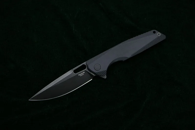 black Rike RK802G Флиппер складной нож 154 см Сталь G10 титановая ручка Кемпинг Охота Карманный Открытый Тактика нож для выживания EDC инструмент - Цвет: black