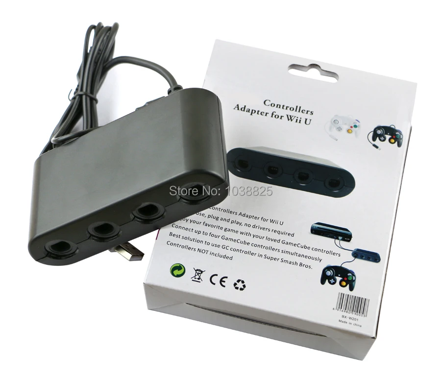 Новый адаптер конвертер с 4 портами для контроллера GameCube Wii U|adapter mp4|adapter satacontroller case