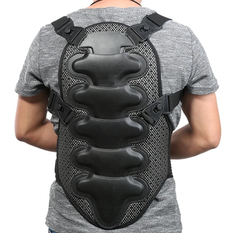 1 шт. S XL черная мотоциклетная бронежилетка Armadura de motocicleta задняя защитная