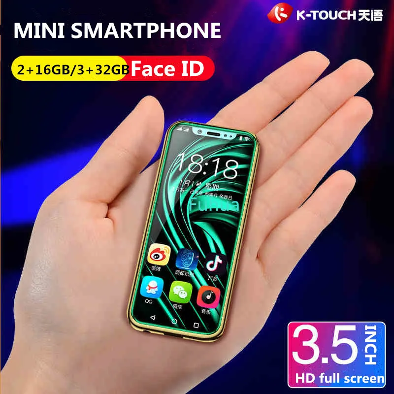 Смартфон Android 6 0 Mini 4G телефон с идентификацией по лицу металлическая рамка |