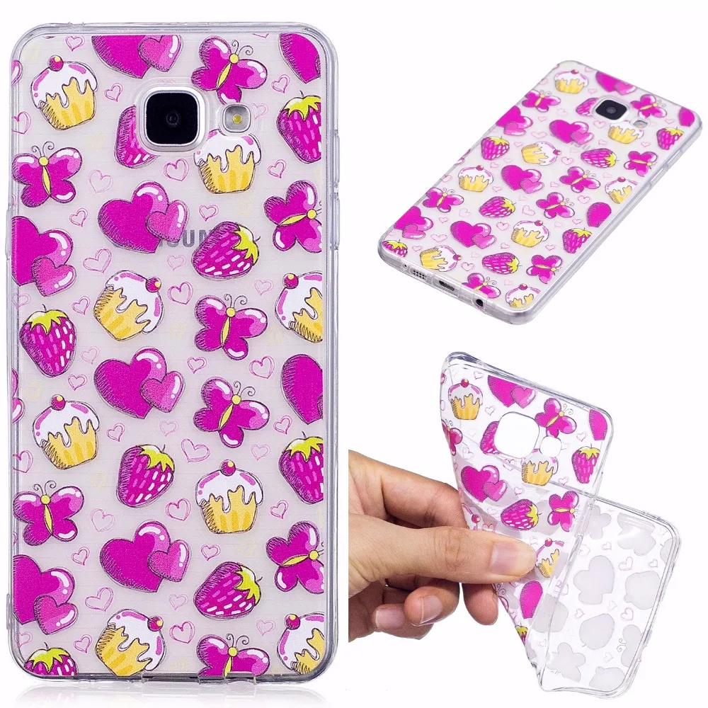 ARYIKUM чехлы для телефонов Samsung Galaxy A5 A510 A510F 2016 Etui Cat прозрачный силиконовый чехол
