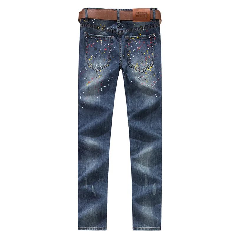 Мужские Джинсы Светло-Голубой Марка Модельер Повседневная Блеск Месте Джинсовые