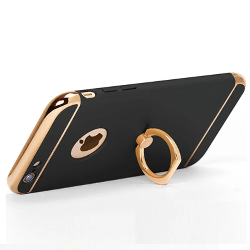 black YUETUO Роскошный Жесткий Чехол для задней панели телефона, etui, чехол для iphone 7 7 plus 7 plus i для apple iphone7 аксессуары - Цвет: black