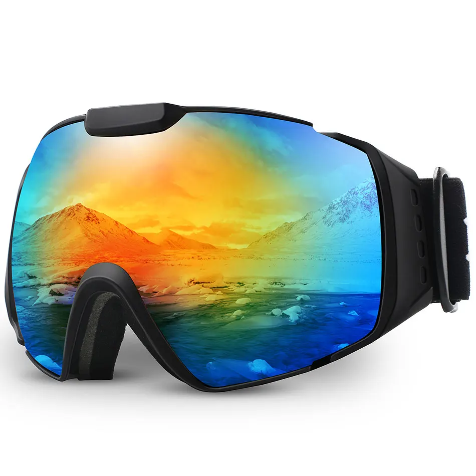 001 multicolor lens JULI, очки для снега, зимние спортивные очки, УФ-защита для мужчин и женщин, маска для сноуборда, очки с защитой от запотевания, очки для снегохода, M4 - Цвет линз: 001 multicolor lens