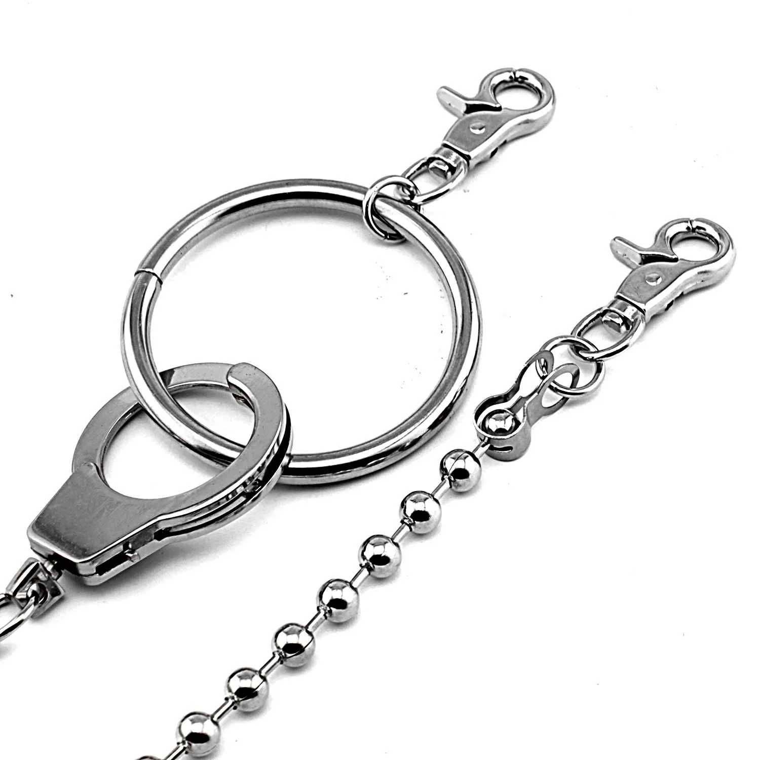 Мужские тяжелые байкерские брюки DR229 с металлической талией и черепом в стиле рок