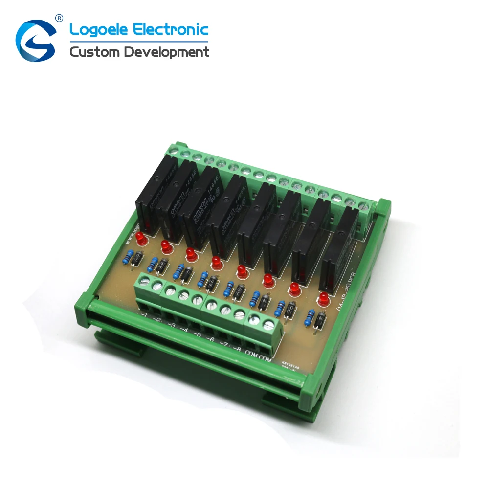 

8 channel relay module, eight panels, driver board module DC 12V 24V input signal NPN