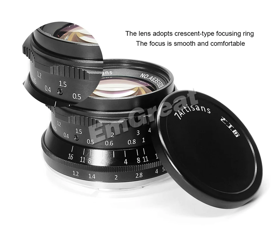 7 ремесленников 35 мм F1.2 Prime объектив для sony E-mount/для Fuji XF APS-C беззеркальная камера ручной фокусировки фиксированный объектив A6500 A6300 X-A1