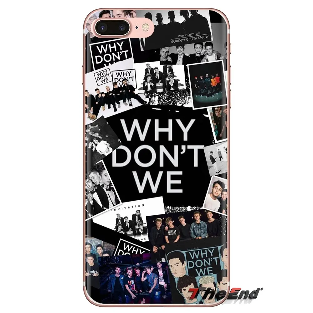 Why dont we Soft Transparent Cases Covers For iPod Touch Apple iPhone 4 4S 5 5S SE 5C 6 6S 7 8 X XR XS Plus MAX |