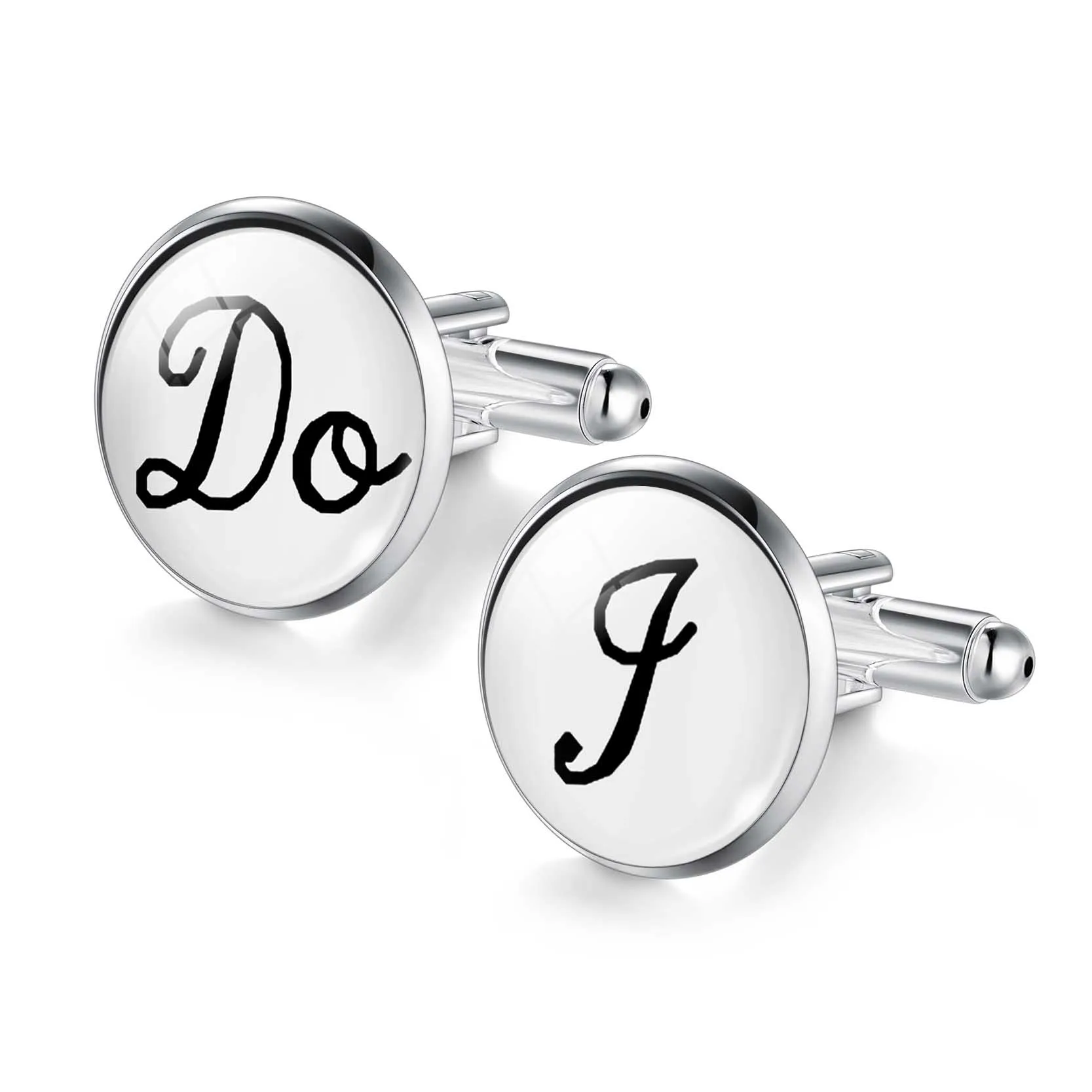 Черно белые стеклянные запонки с кабошоном для футболки жениха ювелирные