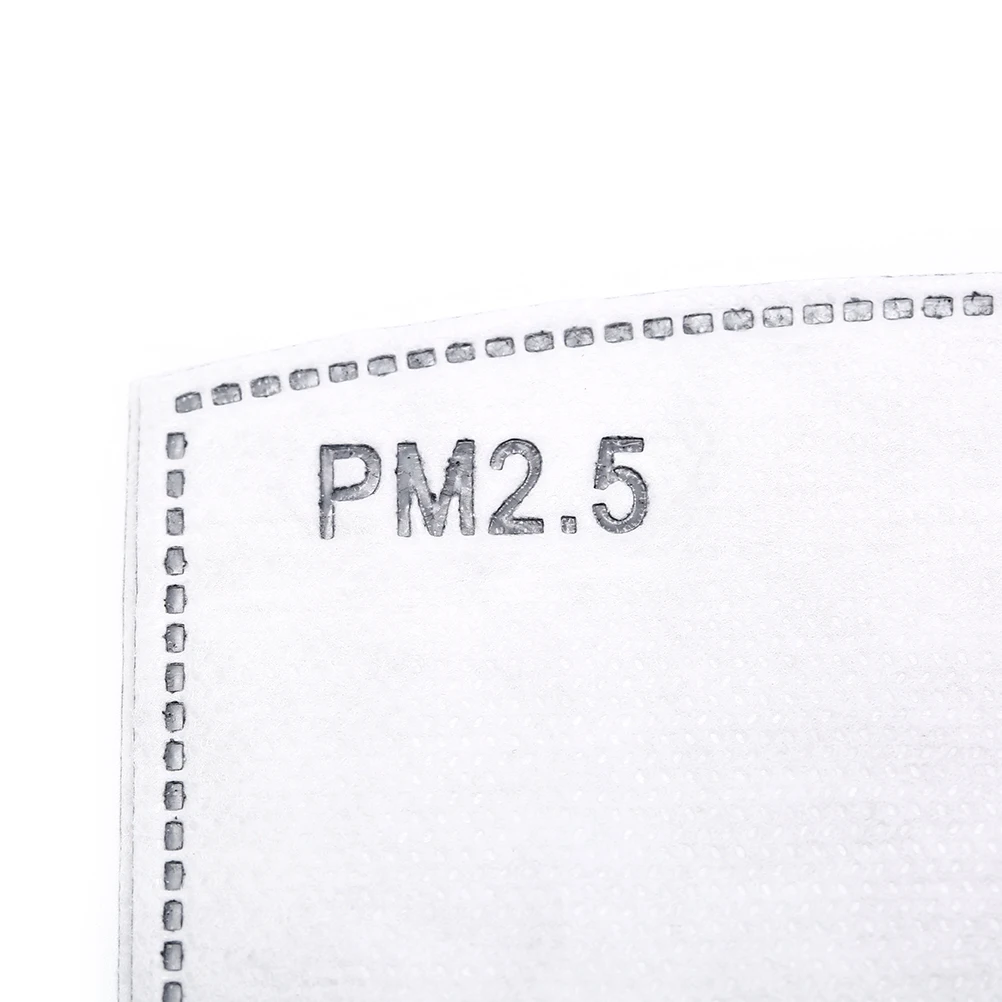 10 шт./лот, PM2.5 фильтр с активированным углем, бумажная вставка, защитный фильтр, ткань для маски, сменные противодымовые пылезащитные маски