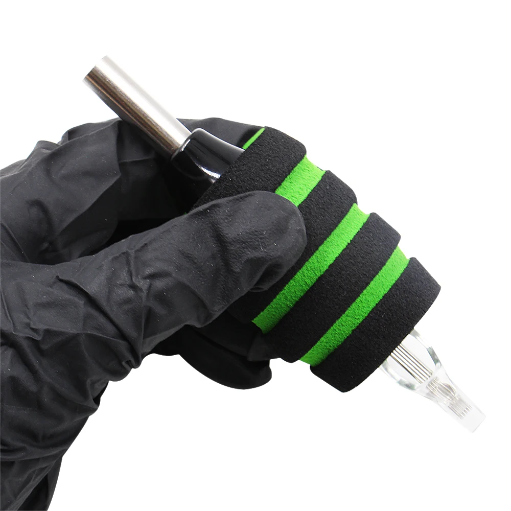 EMALLA, 20 шт., 22 мм, с эффектом памяти, пенопластовая ручка для татуировки, чехлы для любой нержавеющей стали и одноразовые, ", ручки для тату