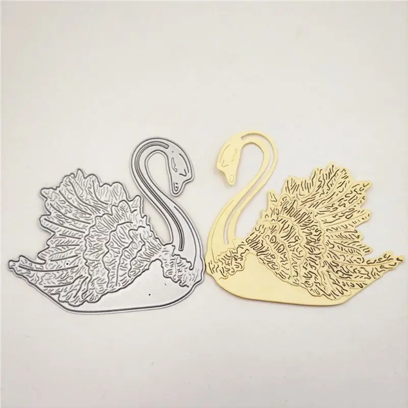 Новейшая 1 шт. лебяжьи штампы для рукоделия металлические Вырубные