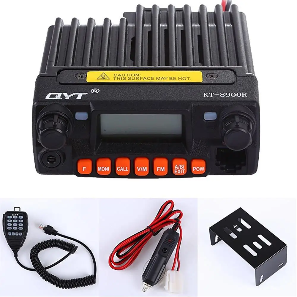 Горячая Распродажа QYT MINI Mobile Radio KT8900R KT 8900R VHF/UHF трехдиапазонная рация 25 Вт 200