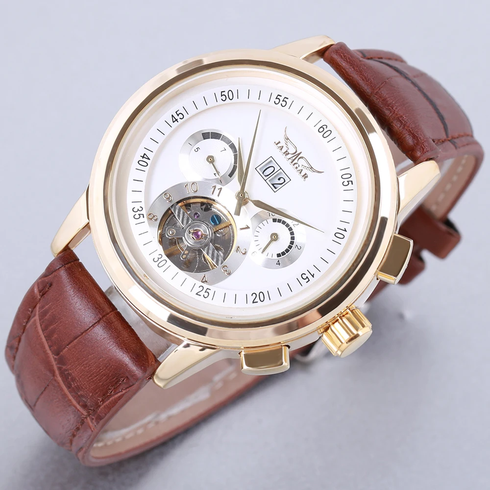 Часы наручные JARAGAR мужские механические брендовые роскошные модные
