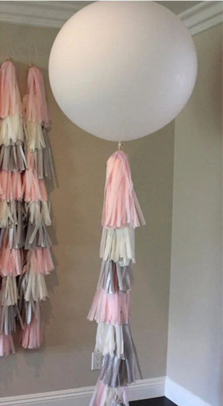 gray white pink 2 шт 3" латекс свадебный шар Красочные подвесная гирлянда розовый белого и синего цвета черный большой воздушный шар для невесты душ год декоративный шар - Цвет: gray white pink