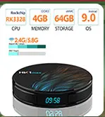 X96 Max Smart tv box Android 9,0 2,4G/5G Wifi Bluetooth 4,0 S905X2 Четырехъядерный 4K Netflix плеер X96max телеприставка