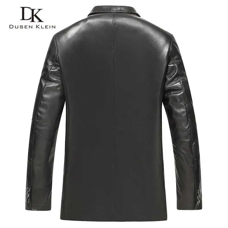 Весенние костюмы куртки для мужчин натуральная кожа овчина Dusen Klein 2017 фирменный
