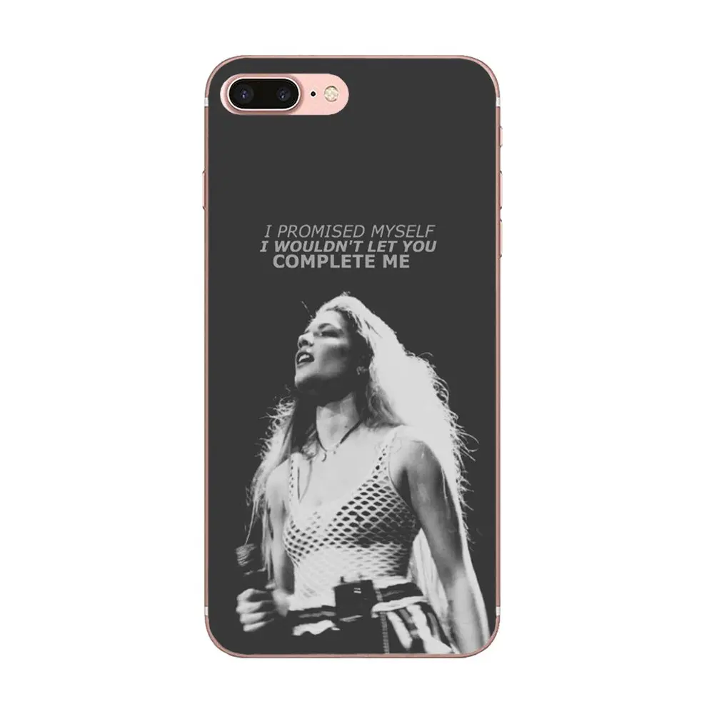 Для Apple iPhone X XS Max XR 4 4S 5 5C 5S SE 6 6S 7 8 Plus Мягкий Силиконовый ТПУ прозрачный чехол Halsey