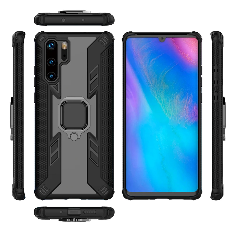 Для Huawei Y9 Y7 Y6 P Smart 2019 V20 Enjoy 9 Plus Honor 10i 20 Predator Heavy Military Anti-Drop Ring Stand PC TPU чехол |