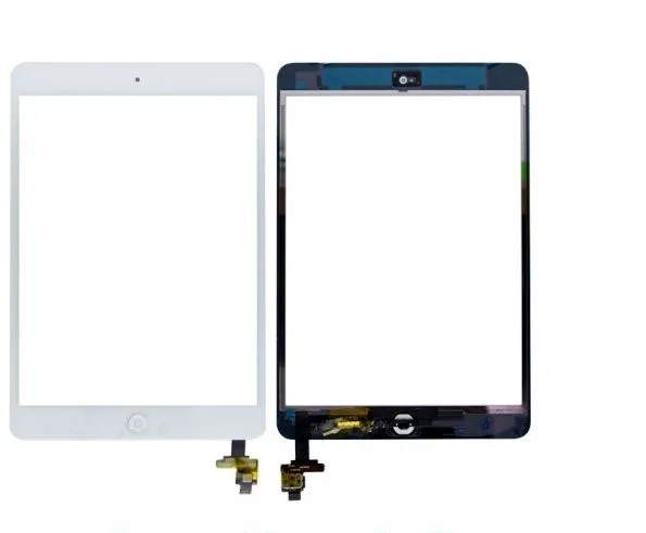 Для iPad Mini 1 и 2 стеклянный дигитайзер сенсорный экран IC чип Гибкая сборка задняя