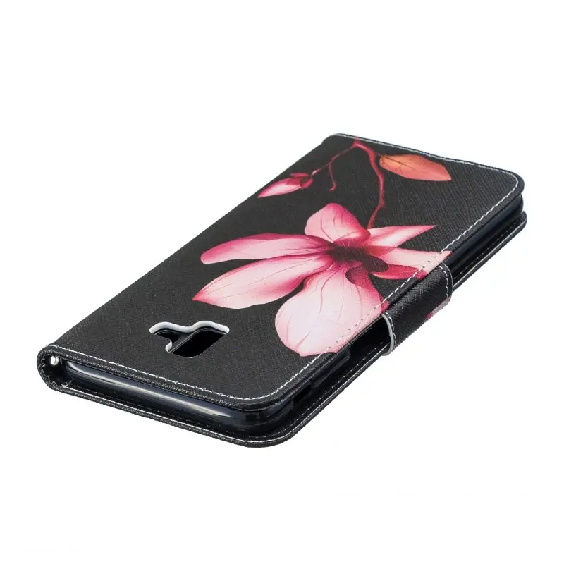 Чехол-кошелек для samsung Galaxy A8 A6 Чехол samsung J4 J6 Plus J2 Pro кожаные флип-чехлы для телефонов Galaxy A7 A6+ J6+ Чехлы