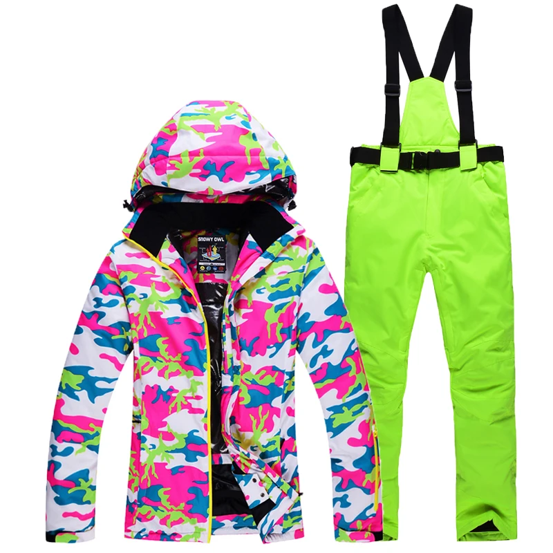 Новые лыжные костюмы куртки брюки для женщин комплекты сноубординга Лыжная