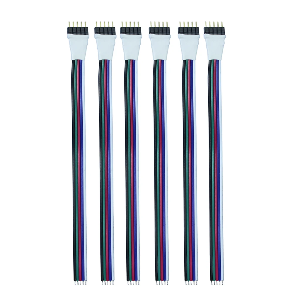 1 шт./лот 5pin коннектор RGBW Мужской Удлинительный кабель провод шнур для SMD 5050 RGBW/RGBWW