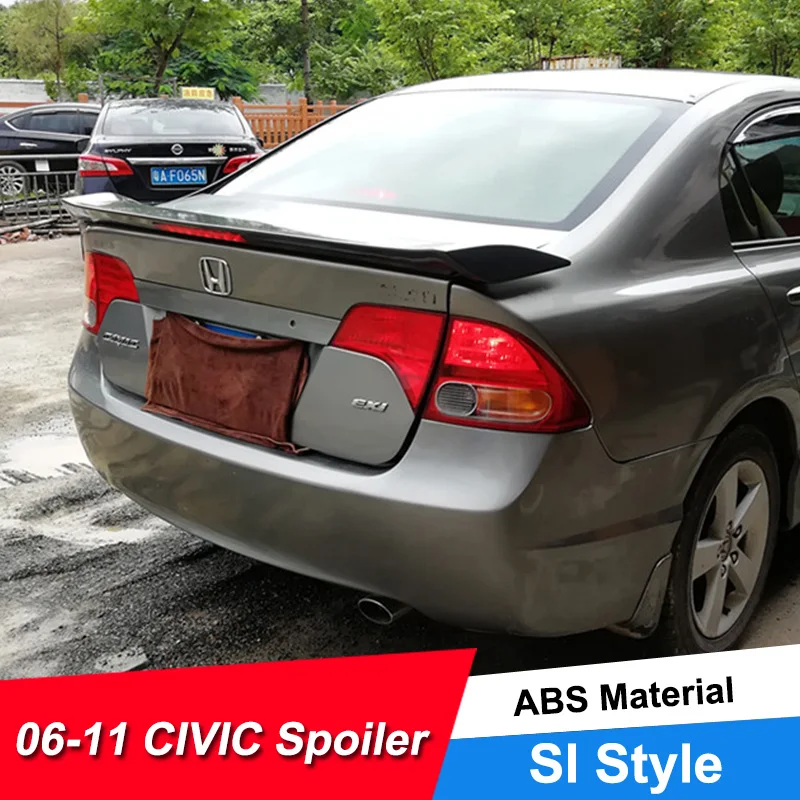 JNCFORURC Задняя Крышка багажника автомобильные Спойлеры для Honda Civic 8th 05 06 07 08 09 10 11