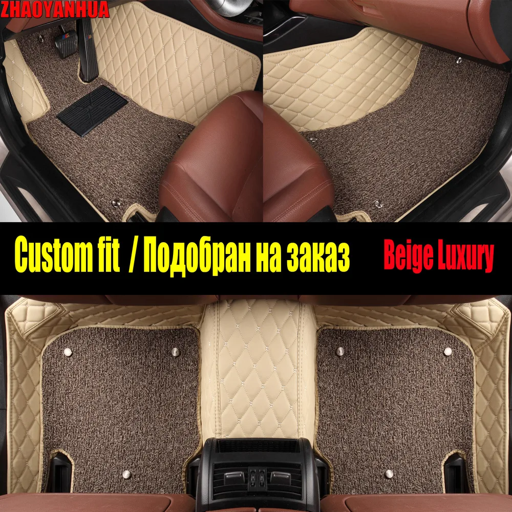 

ZHAOYANHUA car floor mats made for Hyundai Sonata Tucson ix35 heavy duty car-styling foot case carpet rugs full cover liners (20