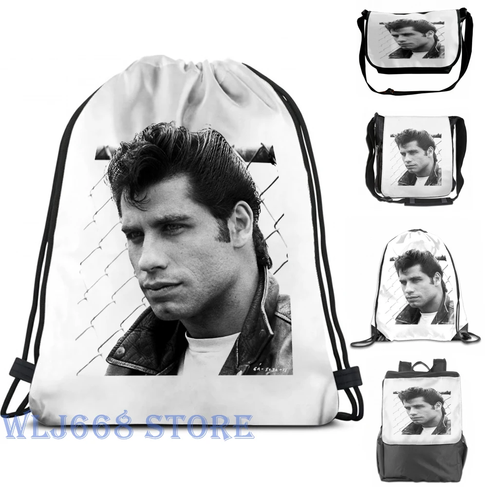 Забавные сумки через плечо с графическим принтом для женщин Джон Траволта смазка