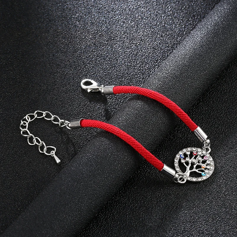 Классический браслет с подвеской в виде дерева жизни ангела Листьев сердца