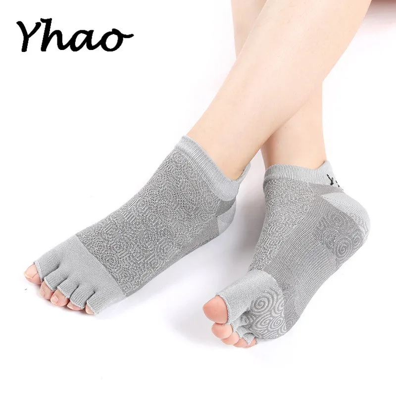 Yhao профессиональные носки для йоги без пятки женщин износостойкие нескользящие
